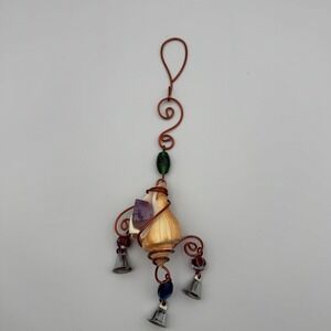 Seashell‎ Amethyst Crystal Wind Chime Bell Hanging Decor Copper Wire Art